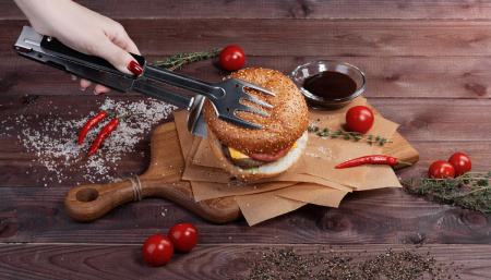 BBQ-мультитул "Roast", цвет черный с серебристым