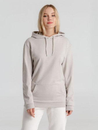 Толстовка с капюшоном унисекс Hoodie, дымчато-серая, размер M