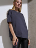 Футболка Oversize Premium, темно-серая (антрацит), размер XXL