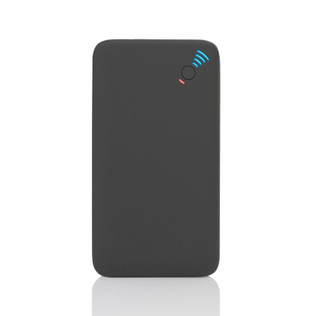 Беспроводное зарядное устройство "Ten SOFTTOUCH", 10000 mAh, цвет черный