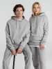Толстовка с капюшоном унисекс Hoodie, серый меланж, размер M