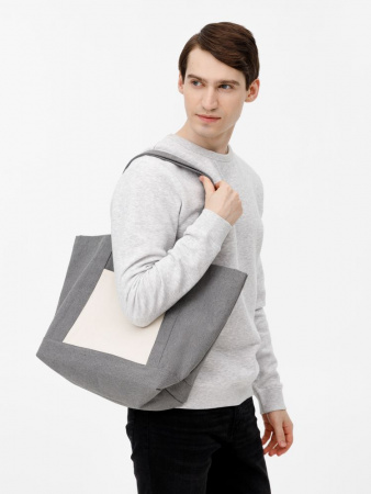 Шопер Shophop, серый с неокрашенным