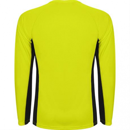 Спортивная футболка SHANGHAI L/S мужская, ФЛУОРЕСЦЕНТНЫЙ ЖЕЛТЫЙ/ЧЕРНЫЙ M