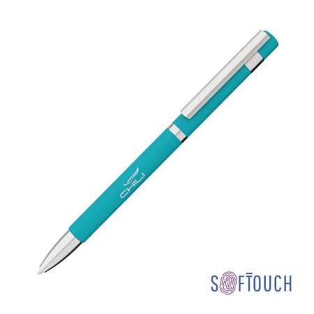 Ручка шариковая "Mars", покрытие soft touch, цвет бирюзовый