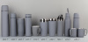 Термос "Крит" 500 мл, покрытие soft touch, цвет серый
