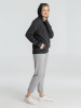 Толстовка с капюшоном унисекс Hoodie, серый меланж (антрацит), размер XL