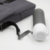 Шоппер Superbag Companion, с тремя отделениями, боковым креплением (карабин) и карманом (серый с черным)