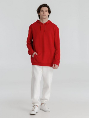 Толстовка с капюшоном унисекс Hoodie, красная, размер M