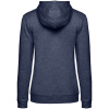 Толстовка с капюшоном женская Hoodie, синий меланж, размер XS