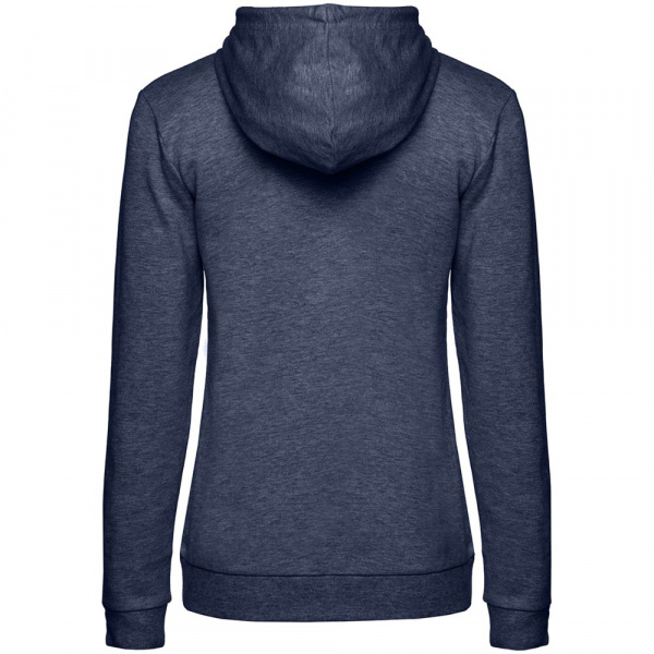 Толстовка с капюшоном женская Hoodie, синий меланж, размер XS