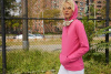 Толстовка с капюшоном женская Hoodie, бежевая (nude), размер M