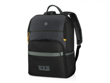 Рюкзак WENGER Move 16, чёрный, переработанный ПЭТ, 33 x 19 x 44 см, 22 л