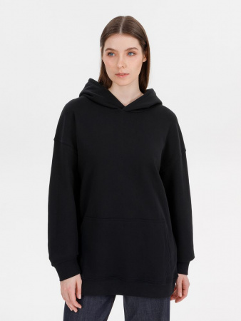 Худи оверсайз унисекс Outshine, черное, размер XL/2XL