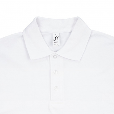 Рубашка поло мужская Spring 210 белая, размер 5XL