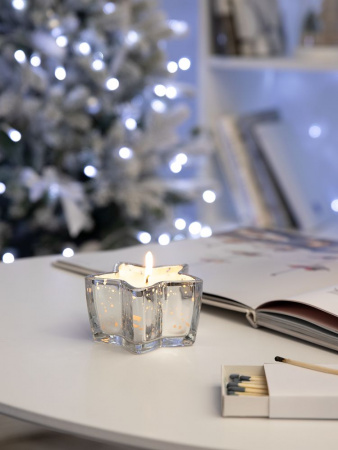 Свеча Wishlight, серебристая