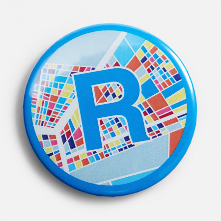 Значок закатной Pinback Print, L