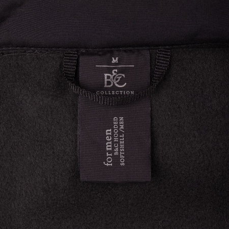 Куртка мужская Hooded Softshell черная, размер S
