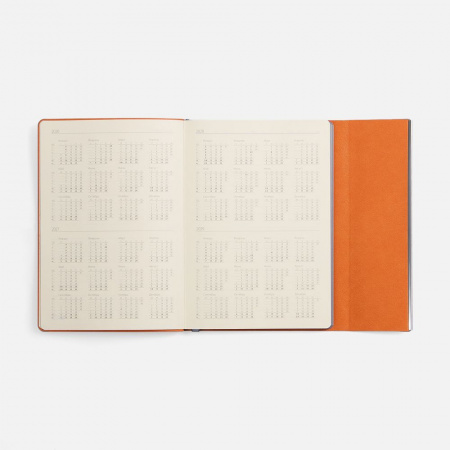 Ежедневник Petrus Flap, недатированный, оранжевый