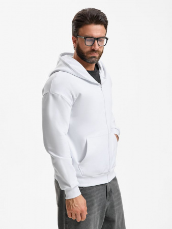 Толстовка унисекс оверсайз Sartoro, белая, размер 3XL/4XL