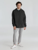 Толстовка с капюшоном унисекс Hoodie, серый меланж (антрацит), размер S
