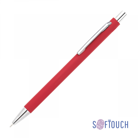 Ручка шариковая "Trade", покрытие soft touch, цвет красный