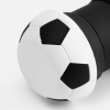Складная бутылка для воды Football Flex, белая с черным