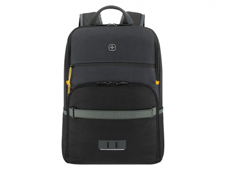 Рюкзак WENGER Move 16, чёрный, переработанный ПЭТ, 33 x 19 x 44 см, 22 л