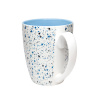Кружка TERRAZZO, белый с розовым, 330мл, фарфор