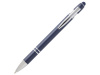 Kish шариковая ручка с серебристой отделкой - Темно - синий (синие чернила)