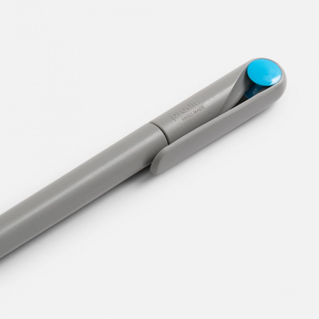 Ручка шариковая Prodir DS1 TMM Dot, серая с голубым