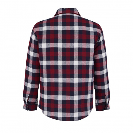 Куртка-рубашка оверсайз унисекс Noah, бордовая, размер 3XL/4XL