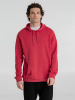 Толстовка с капюшоном унисекс Hoodie, красный меланж, размер L