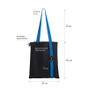 Шоппер Superbag black (чёрный с голубым)