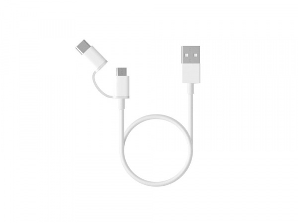 Кабель Mi 2-in-1 USB Cable Micro-USB to Type C 30см SJX02ZM (SJV4083TY)