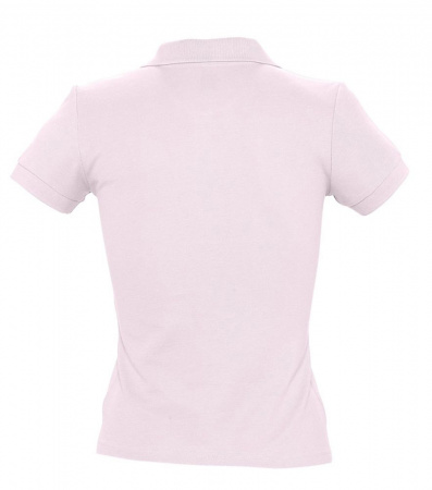 Рубашка поло женская People 210 нежно-розовая, размер XXL