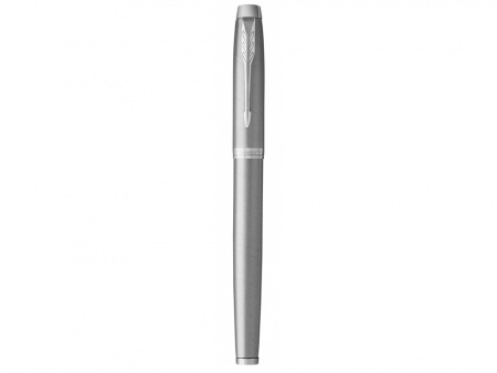 Ручка-роллер Parker IM Stainless Steel CT, стержень: F, цвет чернил: black, в подарочной упаковке